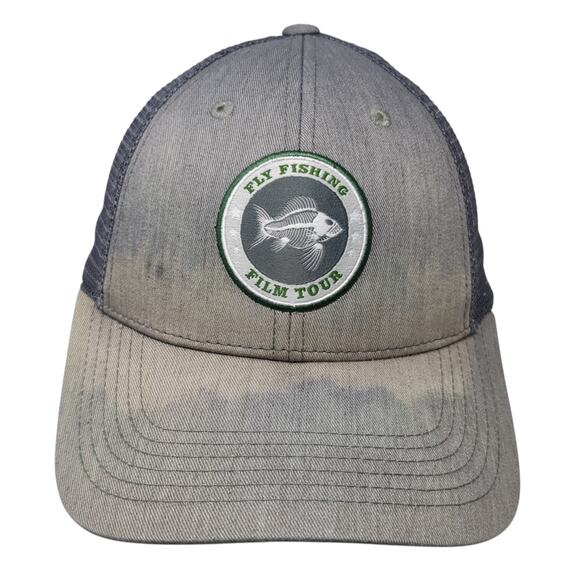Fly Fishing Film Tour Strapback Trucker Hat Gray One Size Costa Del Mar - Picture 1 of 9